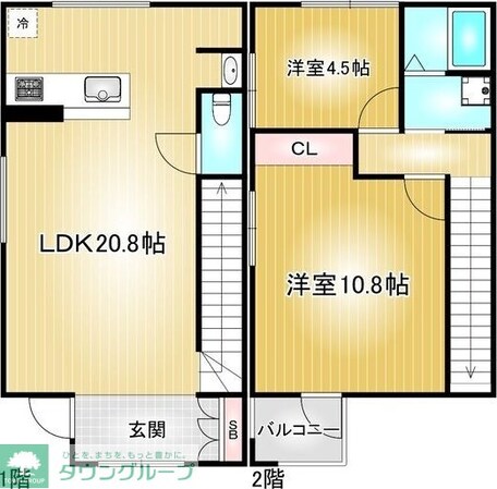 カッツェカヤバの物件間取画像